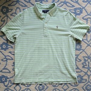 Ralph Lauren Mint Striped Polo Shirt